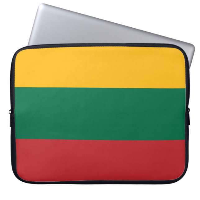 Housse Pour Ordinateur Portable Drapeau lituanien (Devant)