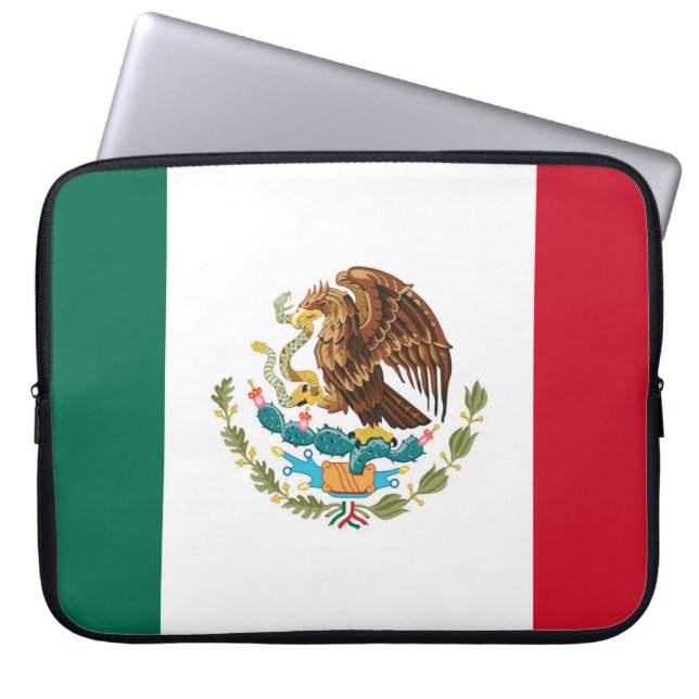 Housse Pour Ordinateur Portable Drapeau mexicain (Devant)