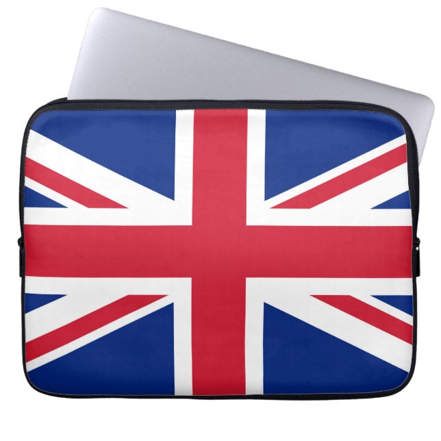 Housse Pour Ordinateur Portable Drapeau national Union Jack Royaume-Uni Angleterre (Devant)