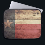 Housse Pour Ordinateur Portable Drapeau Old Wood Texas<br><div class="desc">Drapeau Texas ; Texan ; Texian ; Tejano ;</div>