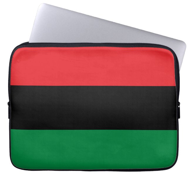Housse Pour Ordinateur Portable Drapeau panafricain UNIA (Devant)