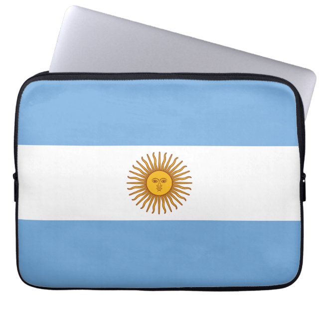 Housse Pour Ordinateur Portable Drapeau Patriotique Argentin (Devant)