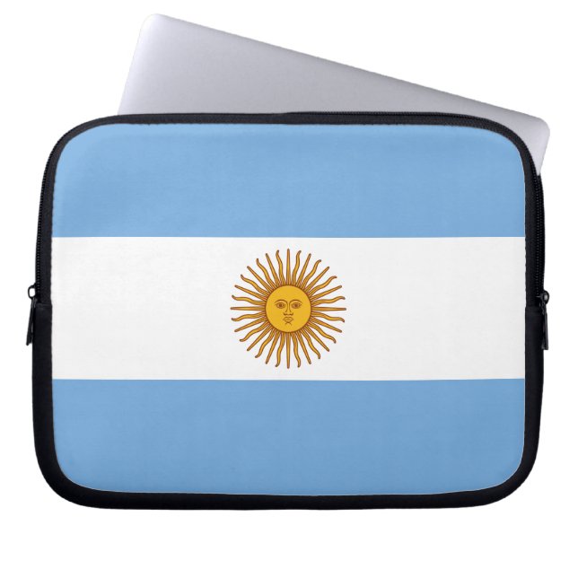 Housse Pour Ordinateur Portable Drapeau patriotique argentin (Devant)