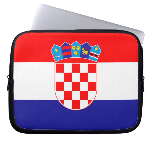 Housse Pour Ordinateur Portable Drapeau patriotique croate (Devant)