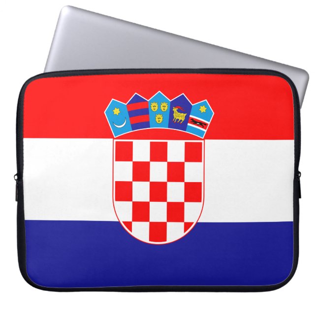 Housse Pour Ordinateur Portable Drapeau patriotique croate (Devant)