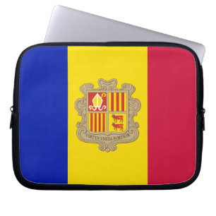 Housse Pour Ordinateur Portable Drapeau patriotique d'Andorre