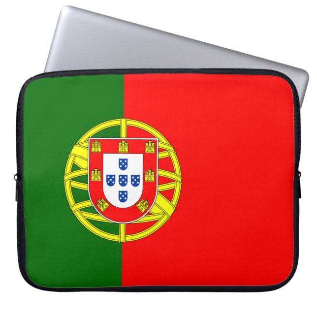 Housse Pour Ordinateur Portable Drapeau Portugal (Devant)