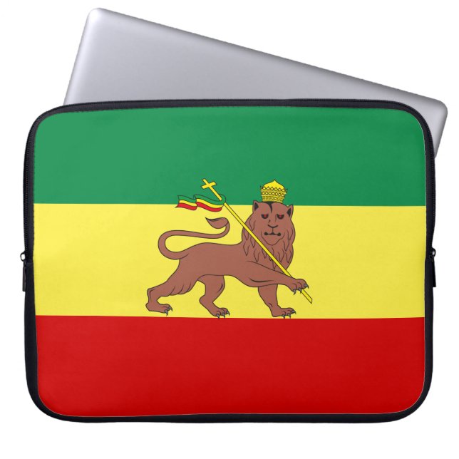 Housse Pour Ordinateur Portable Drapeau rastafarien (Rastafarianisme) (Rasta) (Devant)