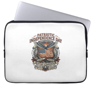 Housse Pour Ordinateur Portable Drapeau Rouillé Patriotique Survivant Apocalypse Z
