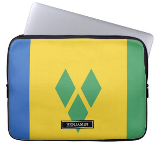 Housse Pour Ordinateur Portable Drapeau Saint-Vincent