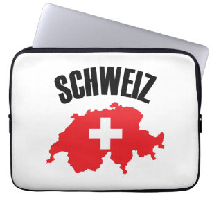 Housse Pour Ordinateur Portable Drapeau Schweiz Suisse