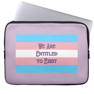 Housse Pour Ordinateur Portable Drapeau trans, dossier de l'ordinateur portable