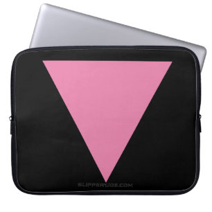 Housse Pour Ordinateur Portable Drapeau triangle rose de SlipperyJoe's symbole ros