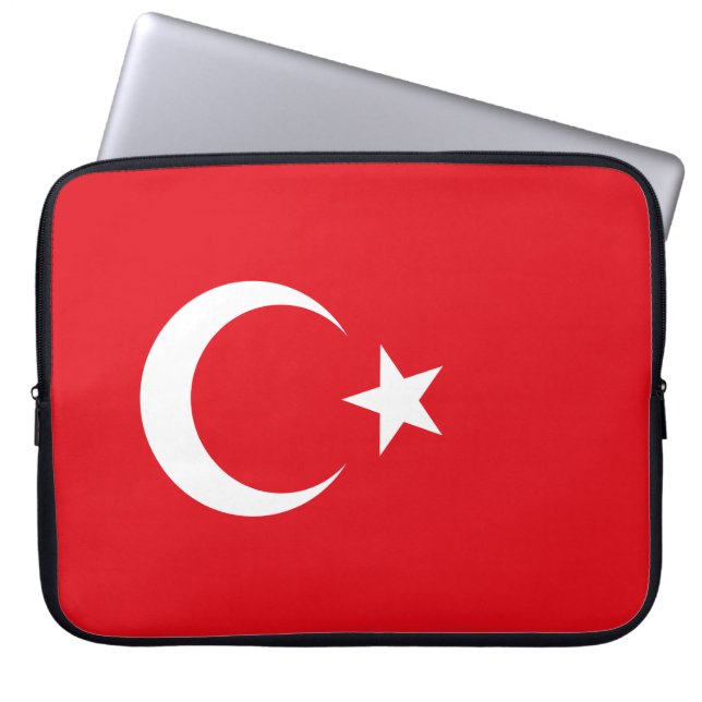 Housse Pour Ordinateur Portable Drapeau turc (Turquie) (Devant)