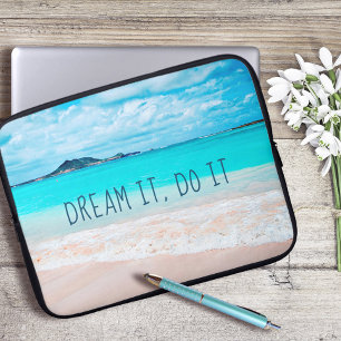 Housse Pour Ordinateur Portable Dream It Do It Cite Hawaii Tropical Sandy Beach