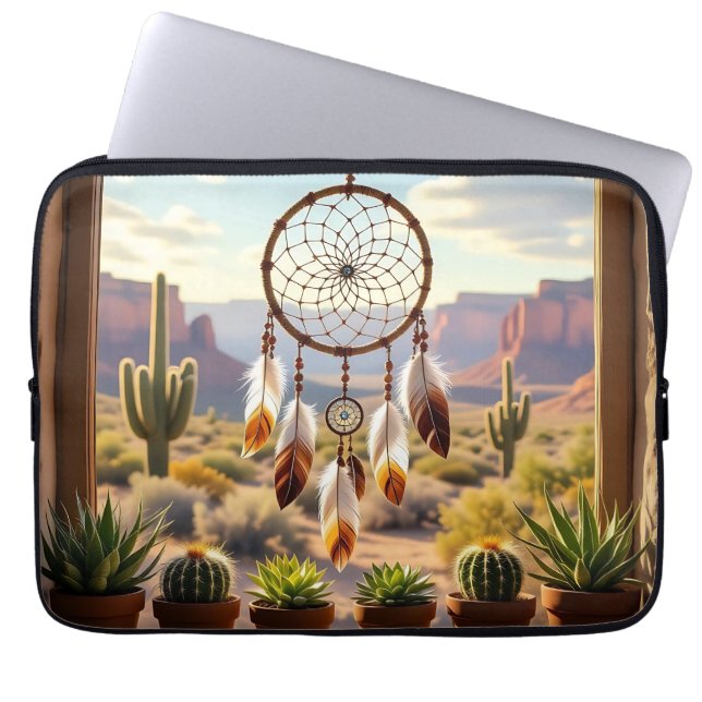 Housse Pour Ordinateur Portable Dreamcatcher, Desert Canyons, Cacti  (Devant)