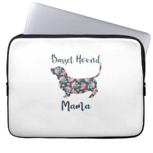 Housse Pour Ordinateur Portable Drôle Basset Hound Cadeaux Basset Hound Maman Chem