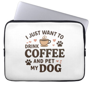 Housse Pour Ordinateur Portable Drôle chien amoureux Mug Chien Maman Chien Papa