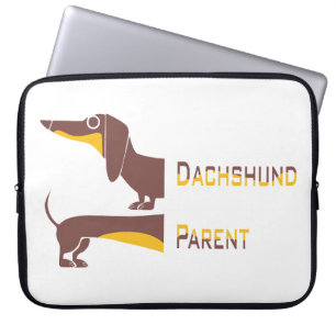 Housse Pour Ordinateur Portable Drôle mignon dachshund pour parent chien long