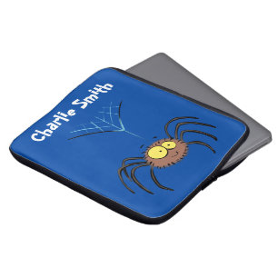 Housse Pour Ordinateur Portable Drôle mignon dessin animé d'araignée moelleuse