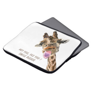 Housse Pour Ordinateur Portable Drôle Tongue Giraffe Sortie et lavabo Jouant - So