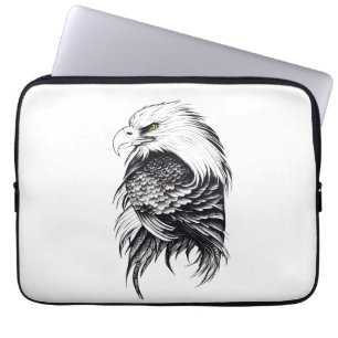 Housse Pour Ordinateur Portable Eagle Wild Animal Nature Illustration Art tatouage