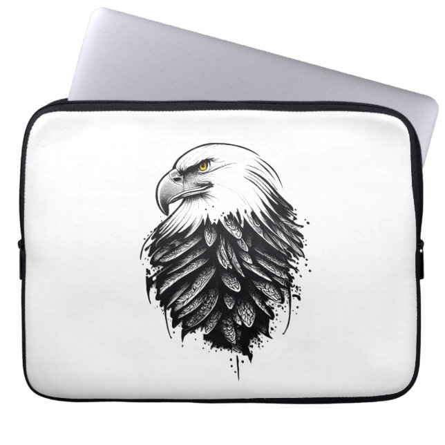 Housse Pour Ordinateur Portable Eagle Wild Animal Nature Illustration Art tatouage (Devant)