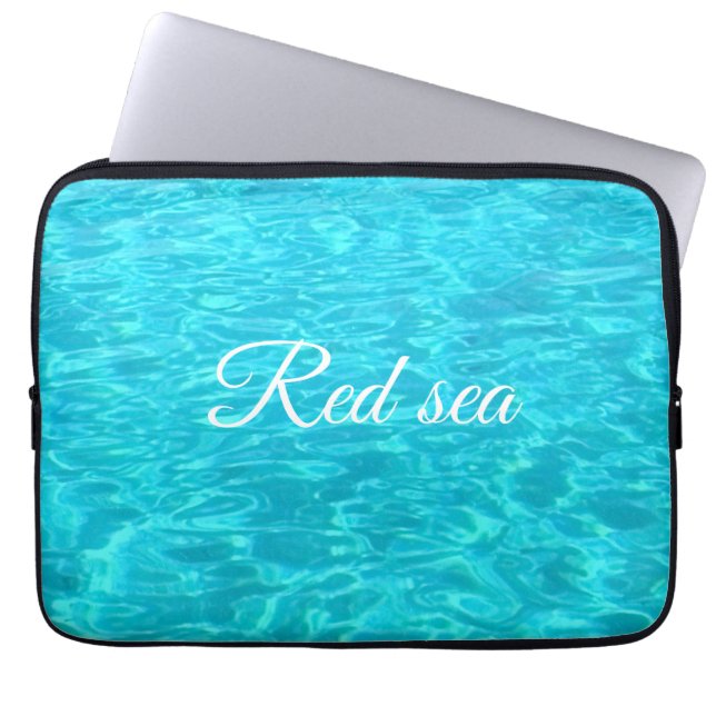 Housse Pour Ordinateur Portable Eau azur de la mer Rouge (Devant)