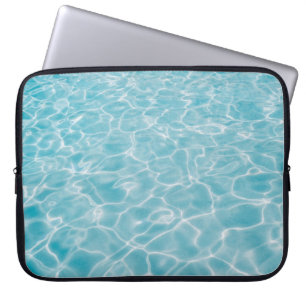 Housse Pour Ordinateur Portable Eau bleu cristal ondulante