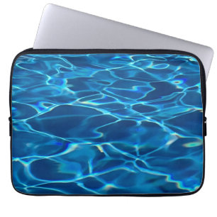Housse Pour Ordinateur Portable Eau de la piscine bleu foncé
