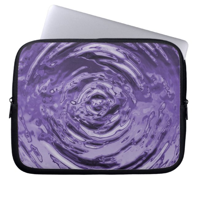Housse Pour Ordinateur Portable Eau Violet (Devant)