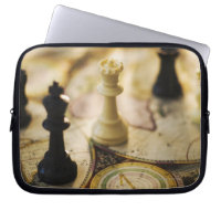 Échecs sur l'ancienne carte du monde