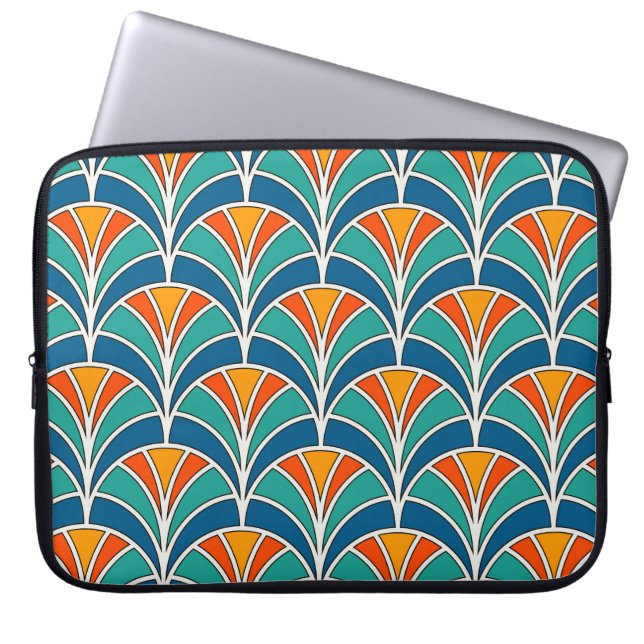 Housse Pour Ordinateur Portable Échelle de poisson : asiatique traditionnel (Devant)