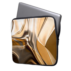 Housse Pour Ordinateur Portable Éclairage crémeux tordu orange à brun