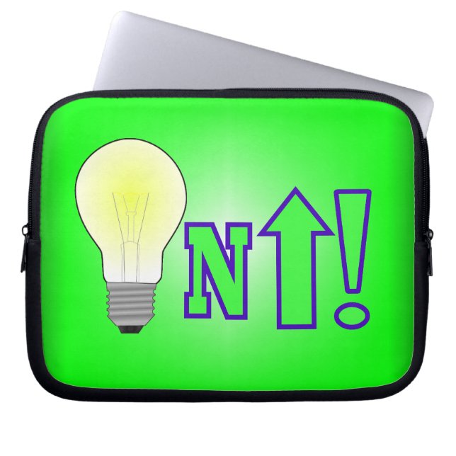 Housse Pour Ordinateur Portable Éclairez ! (Devant)