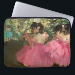 Housse Pour Ordinateur Portable Edgar Degas - Danseurs en rose<br><div class="desc">Danseurs en rose / Ballerinas en rose - Edgar Degas,  1880-1885</div>