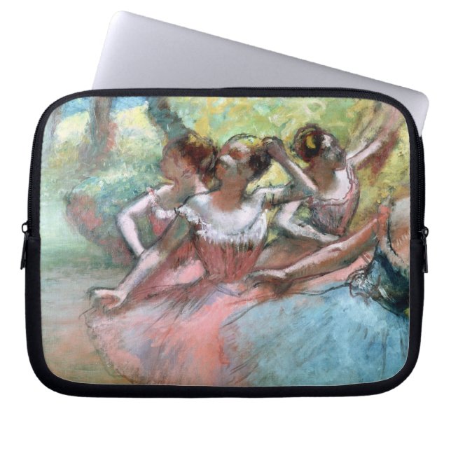 Housse Pour Ordinateur Portable Edgar Degas | quatre ballerines sur l'étape (Devant)