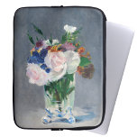 Housse Pour Ordinateur Portable Edouard Manet - Fleurs dans un Vase de Cristal<br><div class="desc">Fleurs dans un Vase de cristal / Fleurs dans un vase de cristal - Edouard Manet en 1882</div>