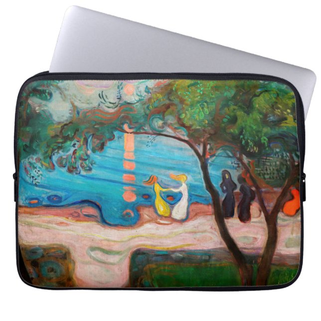 Housse Pour Ordinateur Portable Edvard Munch - Danse sur la plage (Devant)