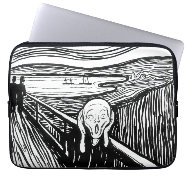 Housse Pour Ordinateur Portable Edvard Munch - La lithographie de cri (Devant)