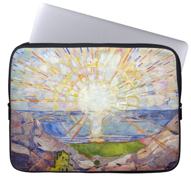 Housse Pour Ordinateur Portable Edvard Munch - Le Soleil 1911 (Devant)