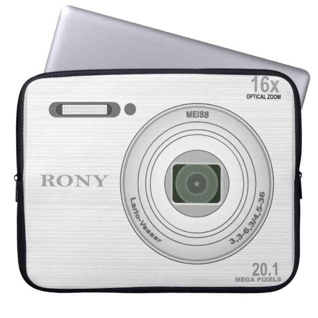 Housse Pour Ordinateur Portable Effet Caméra numérique de nouveauté (Devant)