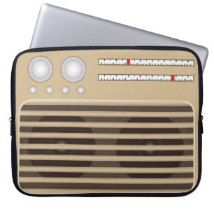 Housse Pour Ordinateur Portable Effet radio rétro de nouveauté