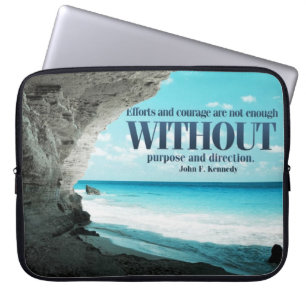 Housse Pour Ordinateur Portable Effort et Courage Portable Personnalisé Sleeve