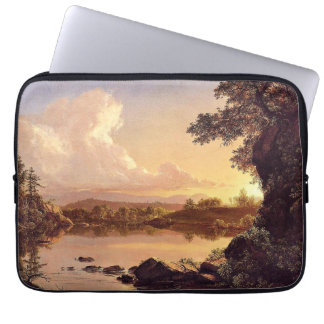 Housse Pour Ordinateur Portable Église - Scène sur le ruisseau Catskill,