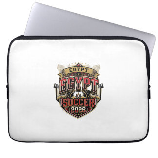 Housse Pour Ordinateur Portable Égypte Football 2026 Football Gras Pays Typographi