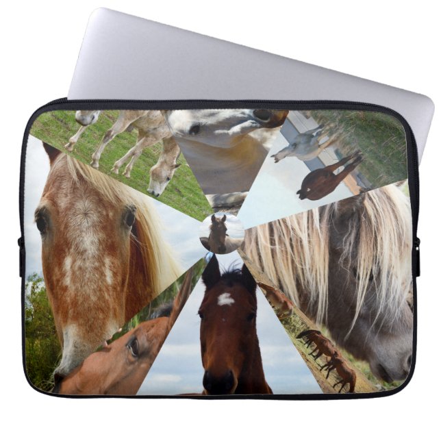 Housse Pour Ordinateur Portable Eight Horse Triangles, Laptop Sleeve (Devant)