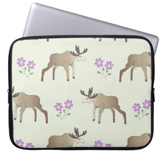 Housse Pour Ordinateur Portable Élan avec fleur