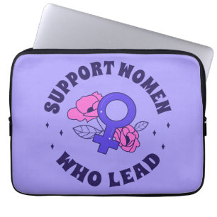 Housse Pour Ordinateur Portable Élections féministes - Soutenez les femmes qui mèn