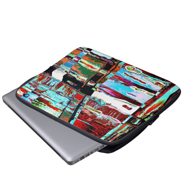 Housse Pour Ordinateur Portable Electronics Bag – Collapse Reflection Abstract  (Devant bas)